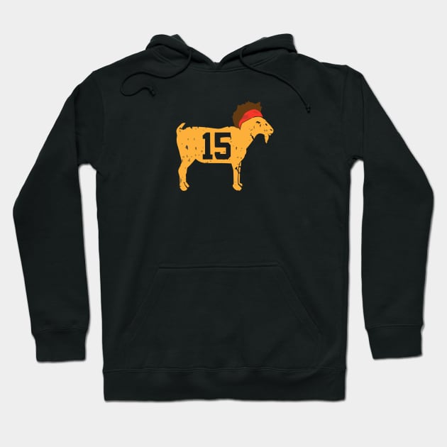 patrick goat mahomes Hoodie by Mortensen